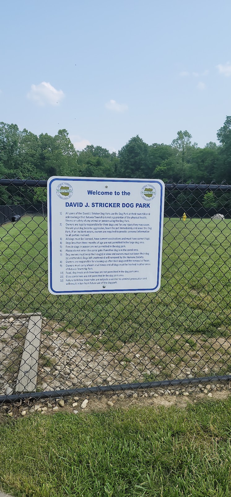 David J Stricker Dog Park - Batavia, OH