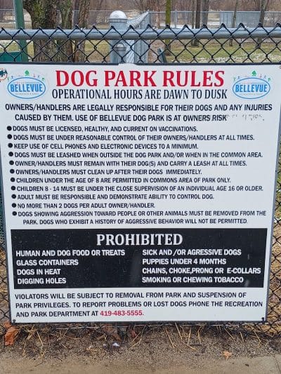 Bellevue Dog Park - Bellevue, OH