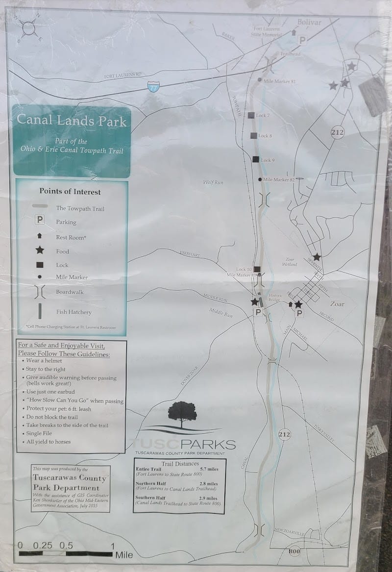 Canal Lands Trailhead Parking - Dover, OH