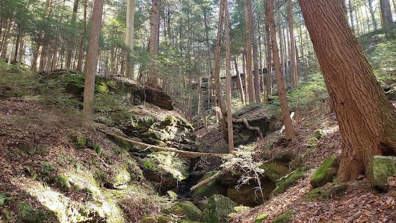 Chapel Cave Trail Head and Rappelling Area Parking - Logan, OH