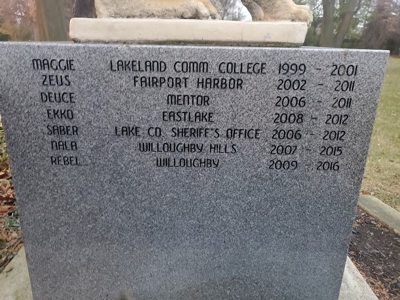 Lake County Police Dog Memorial - Willowick, OH