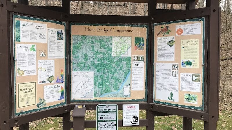 Historic Hune Covered Bridge Campground - Wingett Run, OH