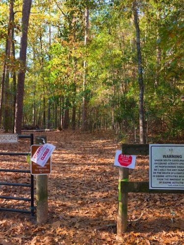 Hitchcock Woods: Clark Road Entrance