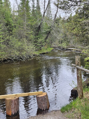 Luzerne Boardwalk for the shore to shore horseback and hiking trail.