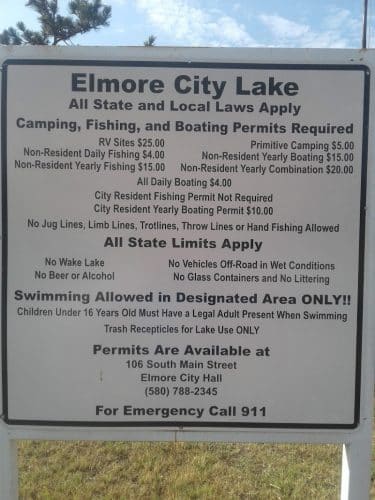 Elmore City Lake