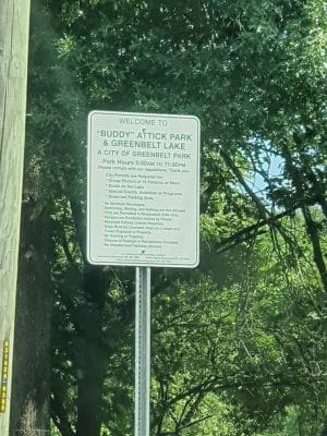 Buddy Attick Lake Park South Entrance