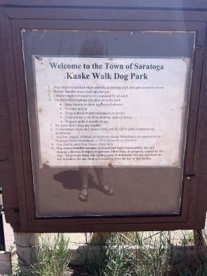 Saratoga dog park