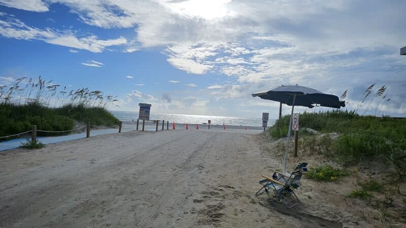Vilano Drive on Beach - St. Augustine, FL