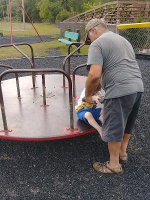 Sterling Playground, no pets allowed. (Including dogs)