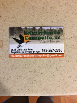 McCarthy's Ranch and Campsite, LLC