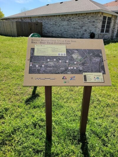 Bowman Branch Linear Trail Entrance - Arlington, TX