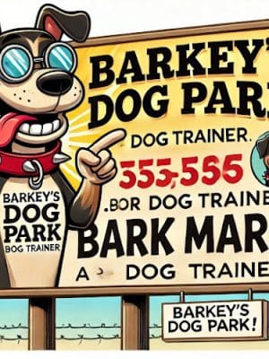 Barkey's Dog Park Bark Mark