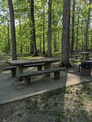Old Stone Fort State Park playground & picnic area