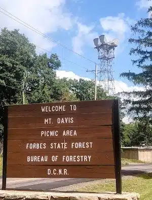 Mount Davis Pennsylvania Highpoint Trailhead - Meyersdale, PA