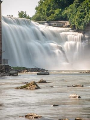 Genesee River Lower Falls at Maplewood Park