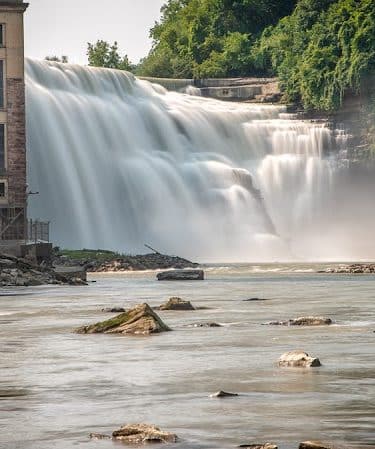 Genesee River Lower Falls at Maplewood Park