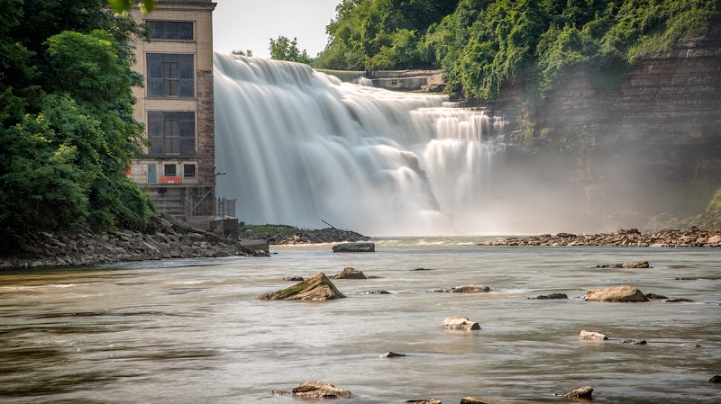 Genesee River Lower Falls at Maplewood Park - Rochester, NY
