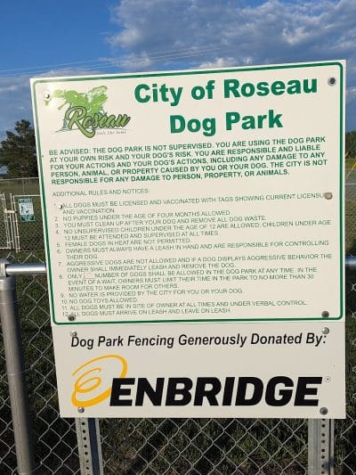 Roseau Dog Park - Roseau, MN