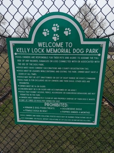 Kelly Lock Memorial Dog Park - Tuscola, IL