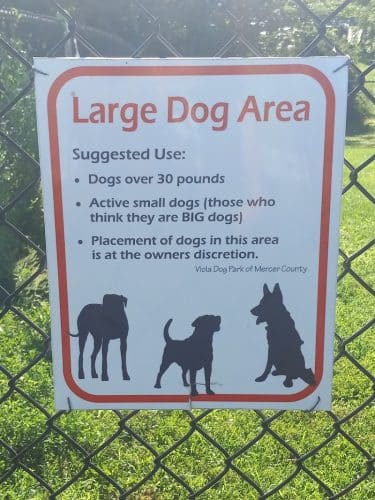 Viola Dog Park for Mercer County