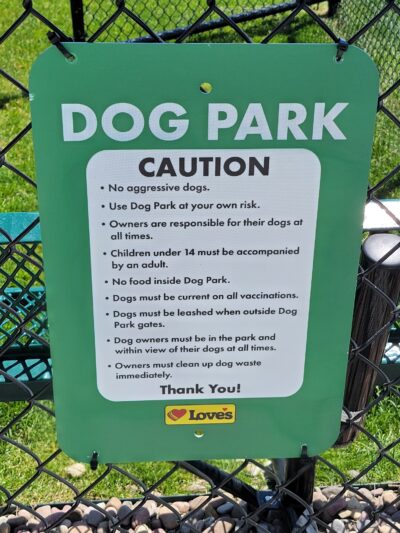 Dog Park at Love’s Travel Stops - Great Falls, MT