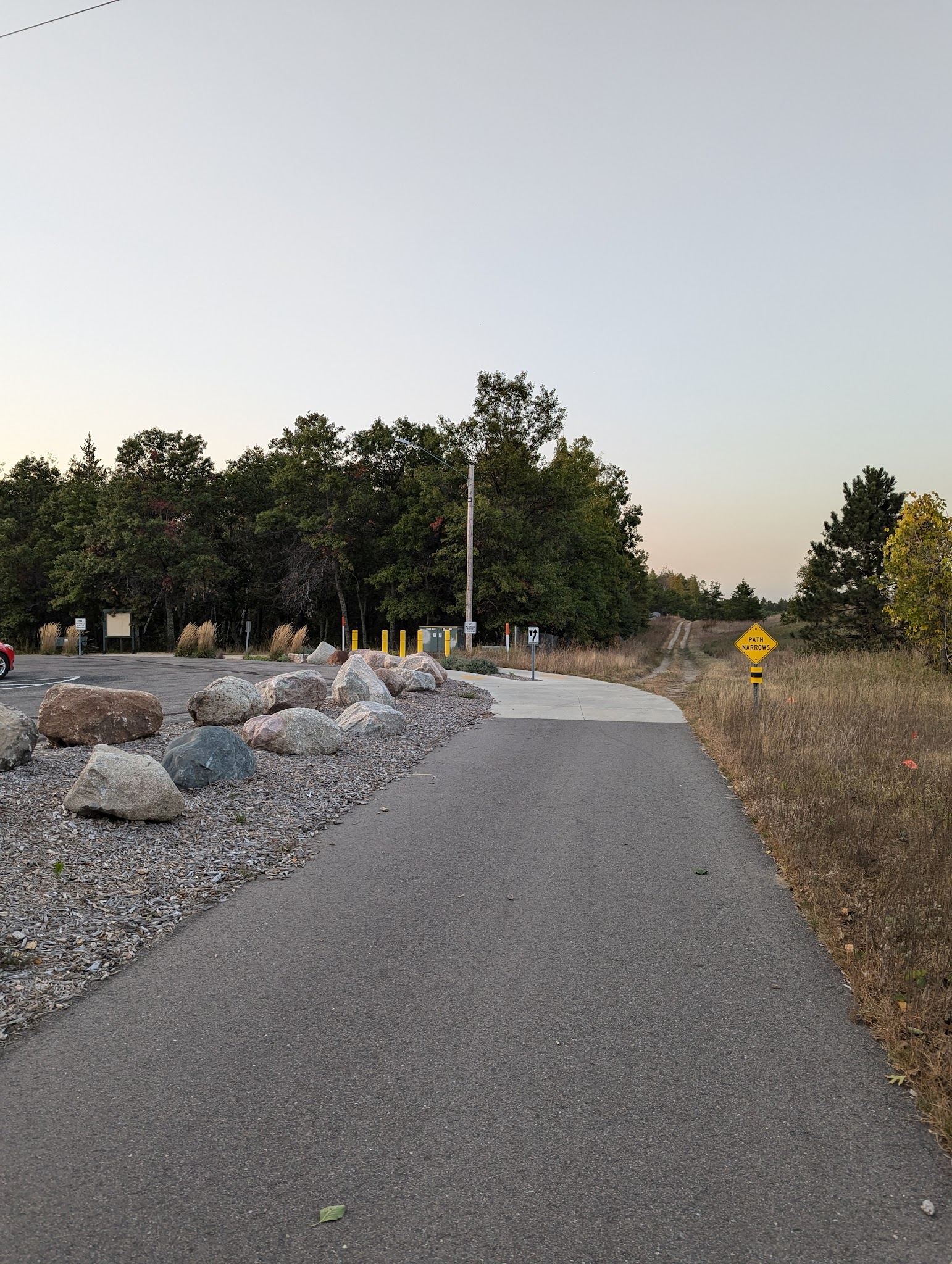 Bike trail parking - Baxter, MN