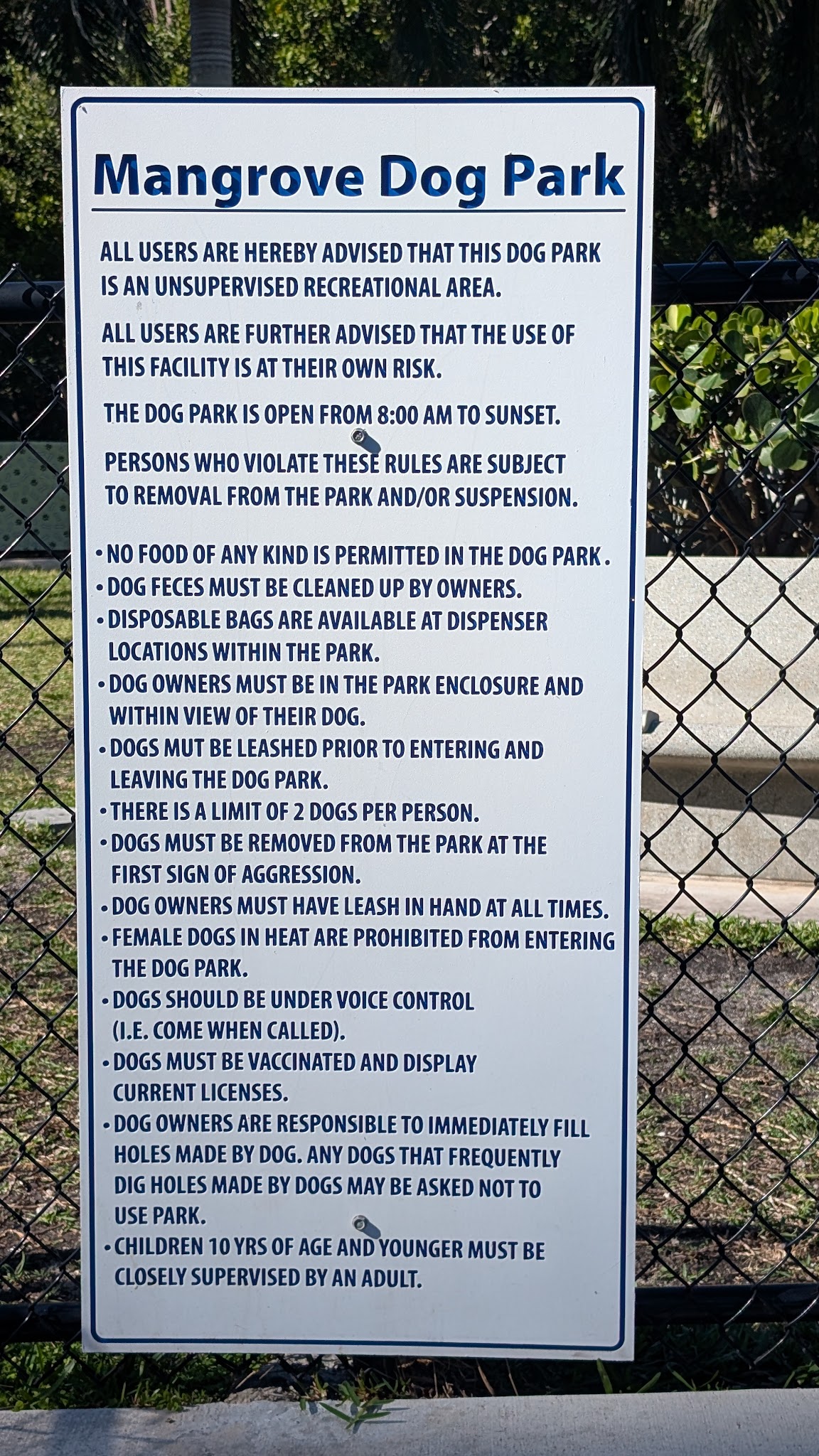 Mangrove Dog Park - Boynton Beach, FL