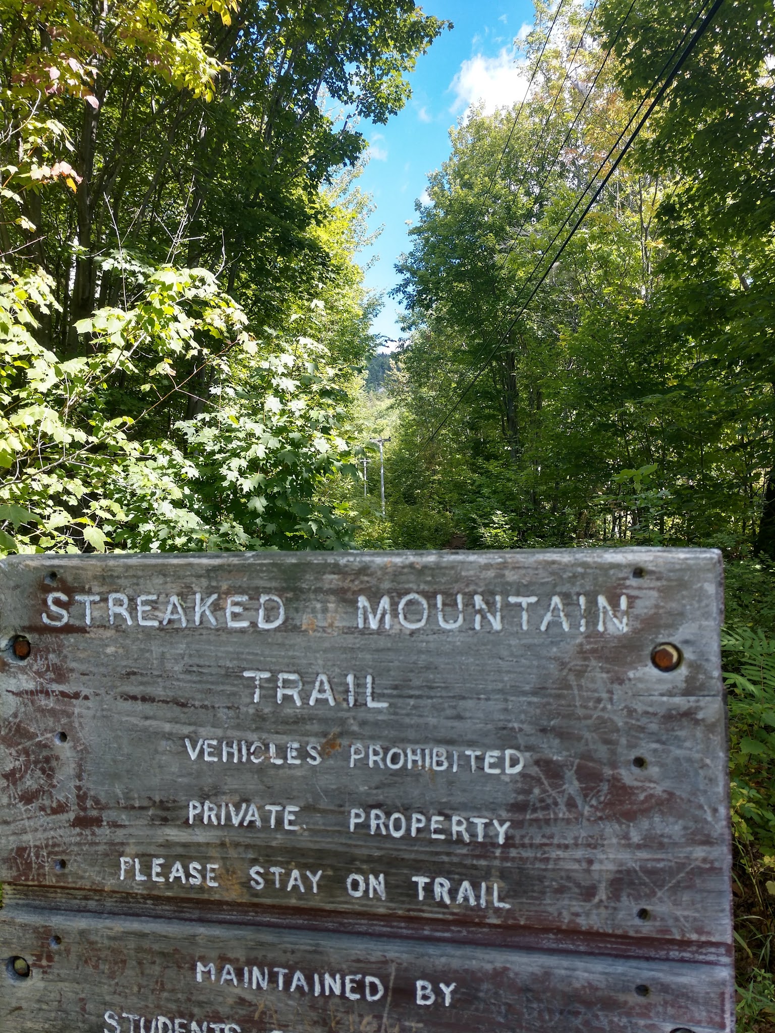 Streaked Mountain Trail, parking - Buckfield, ME
