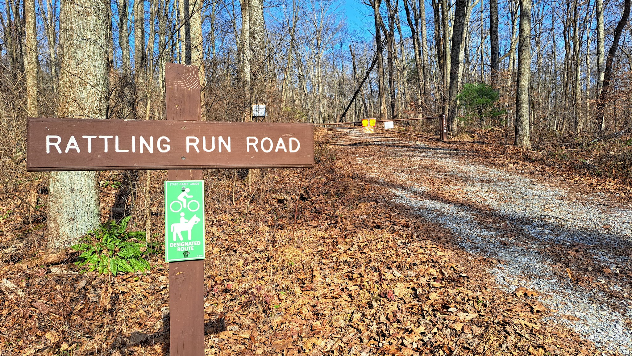 Ellendale Trailhead for Rattling Run Trail - Dauphin, PA