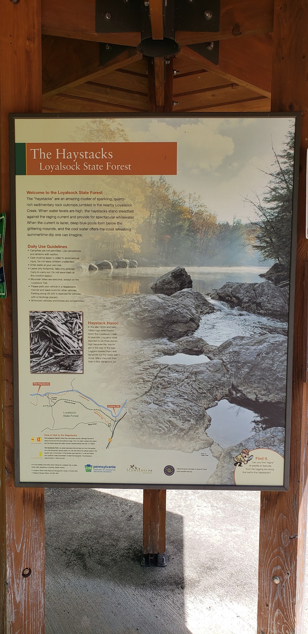 Loyalsock Trailhead Dutchman Falls - Dushore, PA