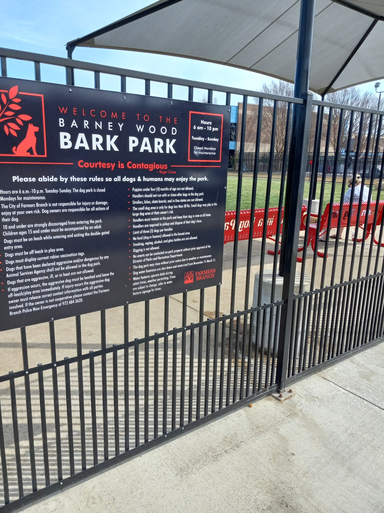 Barney Wood Bark Park - Farmers Branch, TX