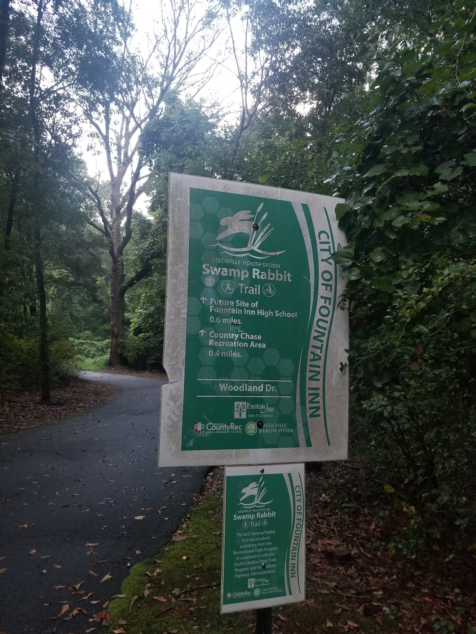 Trail Head for Swamp Rabbit Trail in Fountain Inn - Fountain Inn, SC