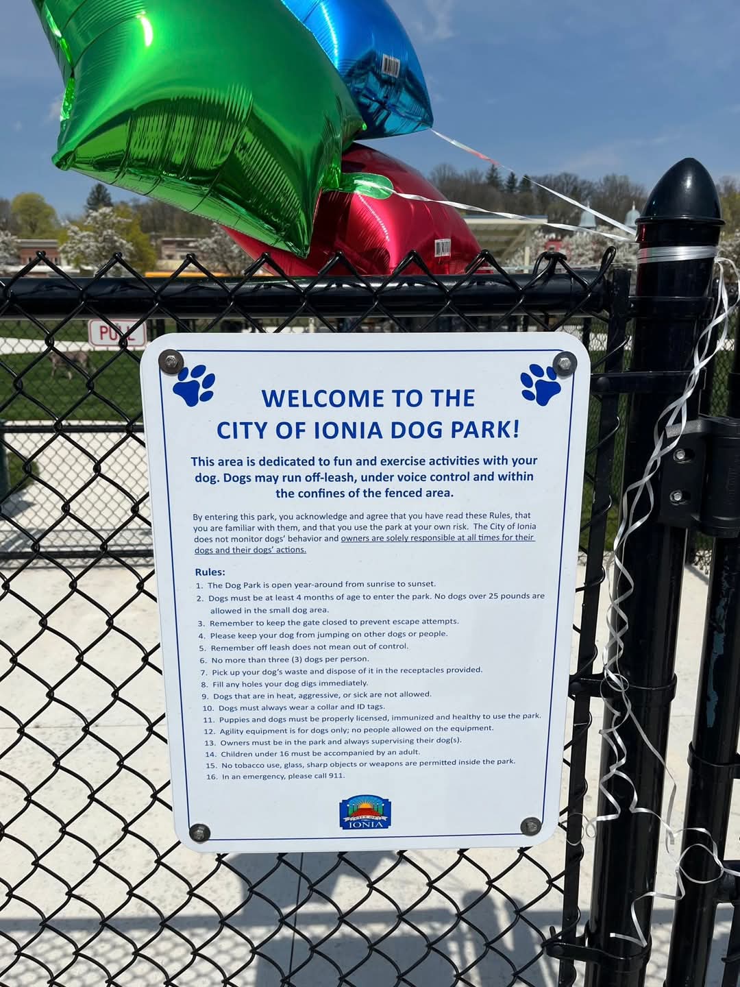 Ionia County dog park - Ionia, MI