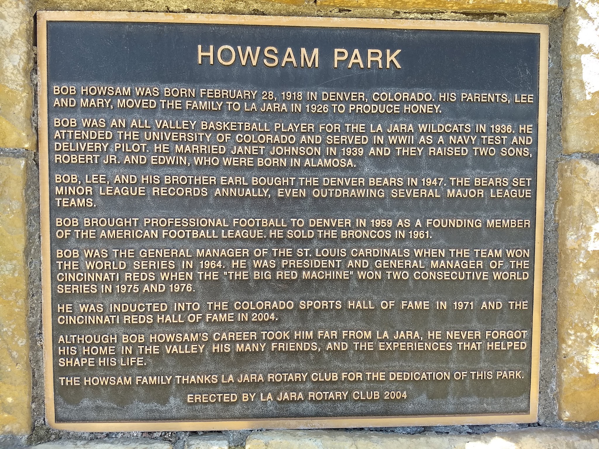 Town Park - La Jara, CO