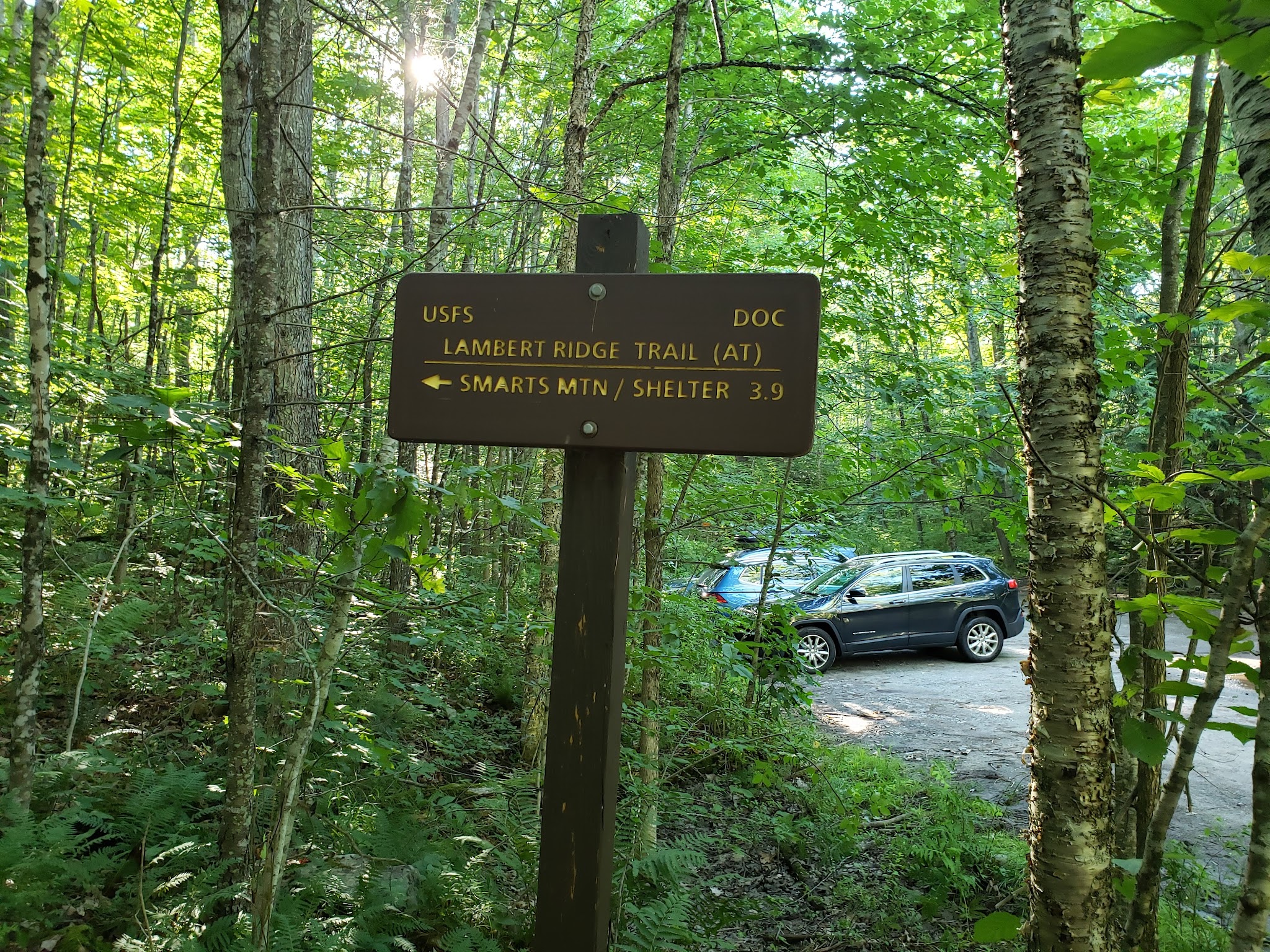 Smarts Mountain Trailhead - Lyme, NH