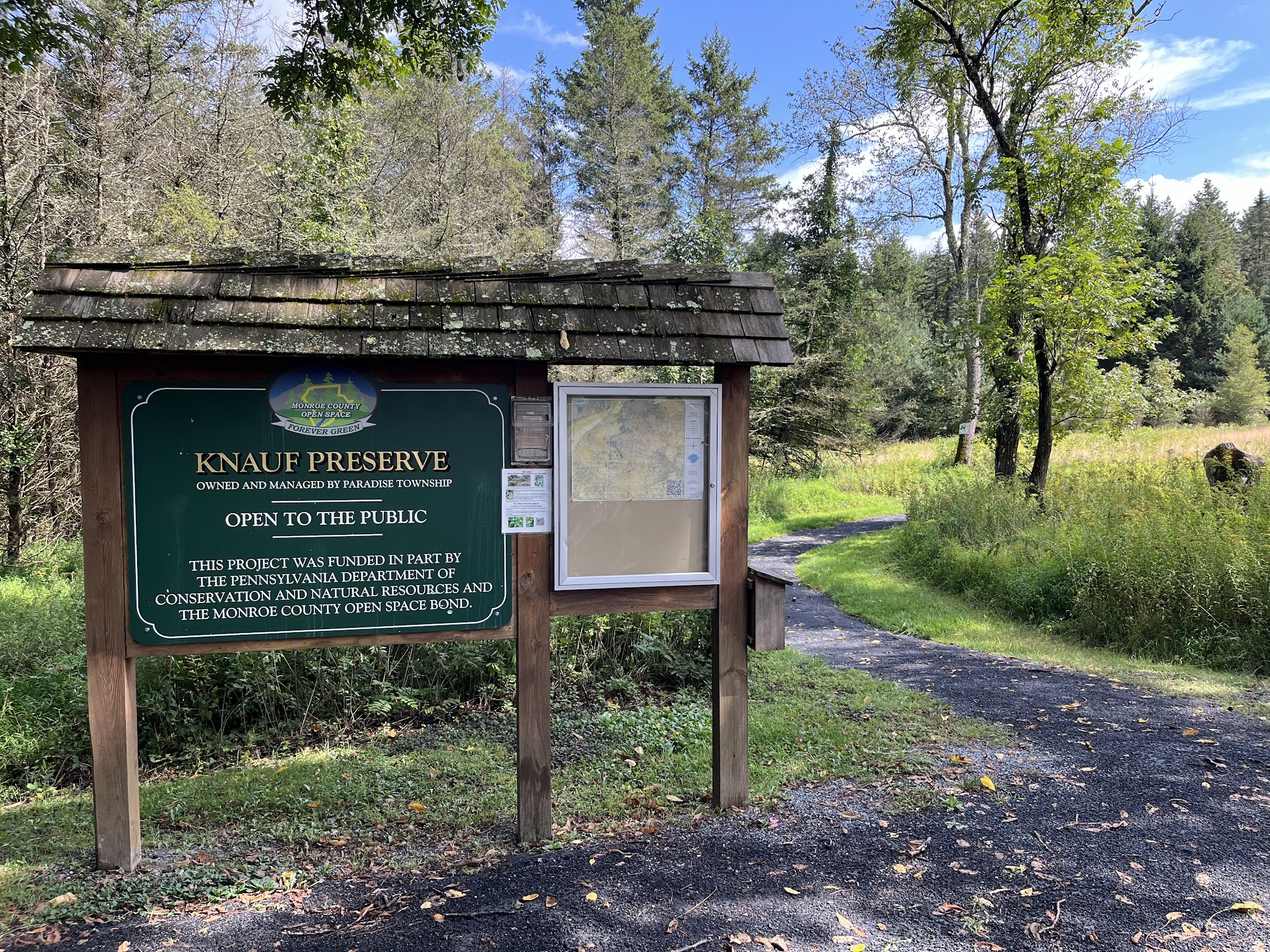 Knauf preserve trailhead - Mt Pocono, PA