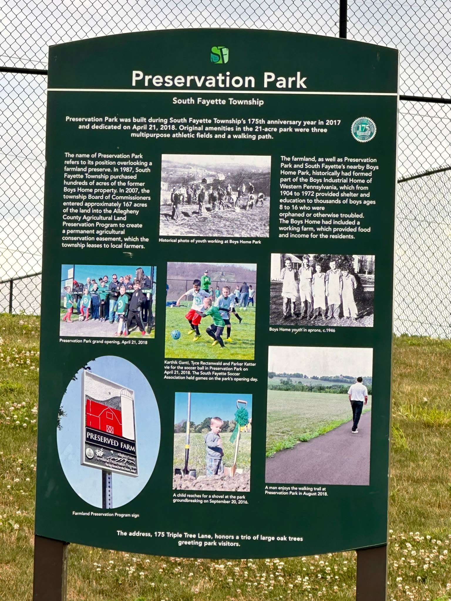 Preservation Park, South Fayette - Oakdale, PA