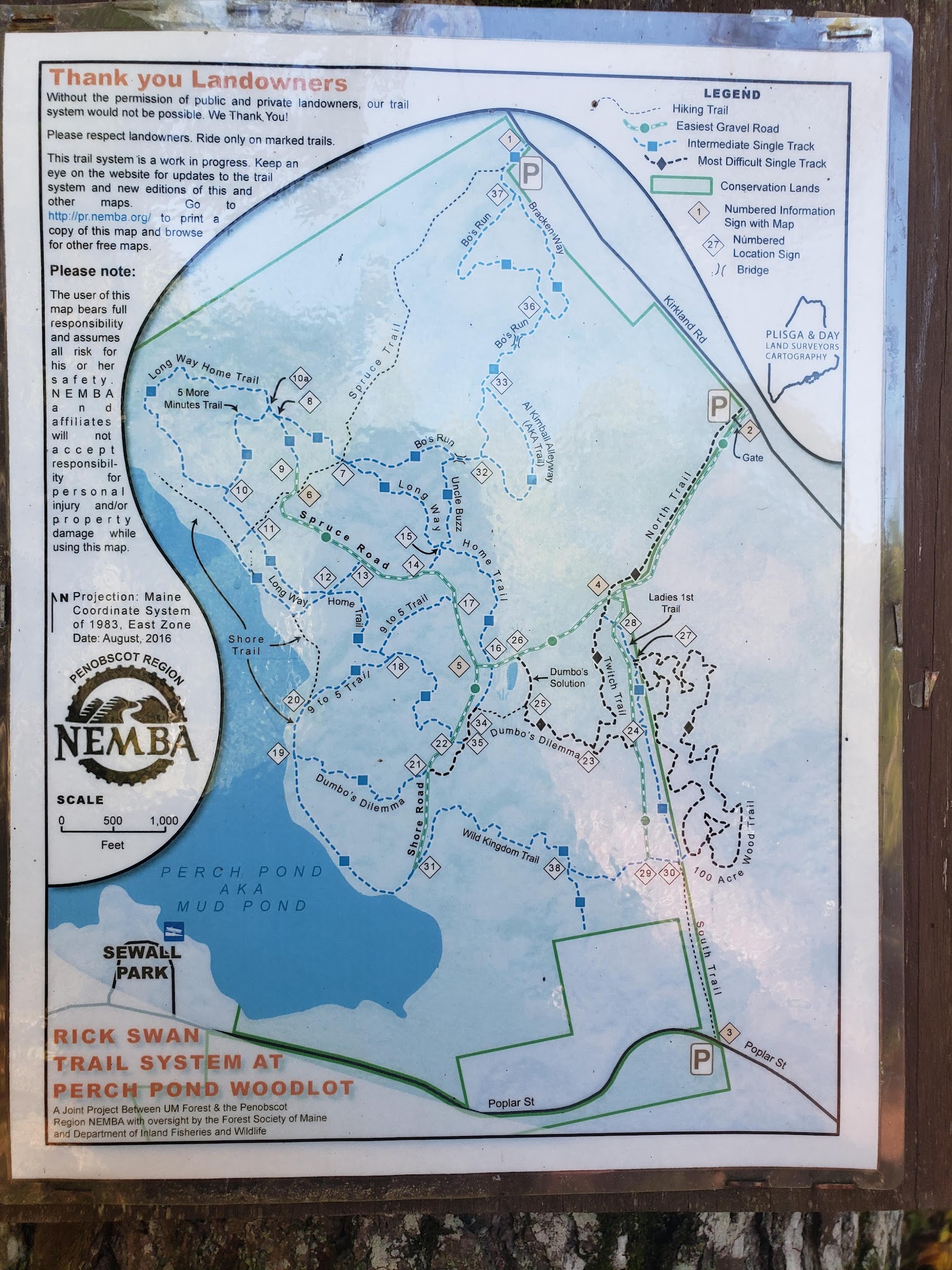 Perch Pond Recreational Trails - Old Town, ME