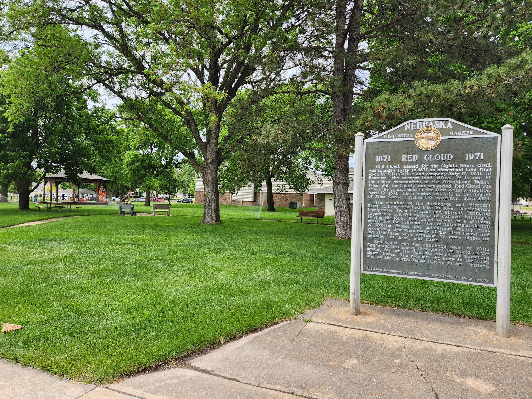 Red Cloud City Park - Red Cloud, NE