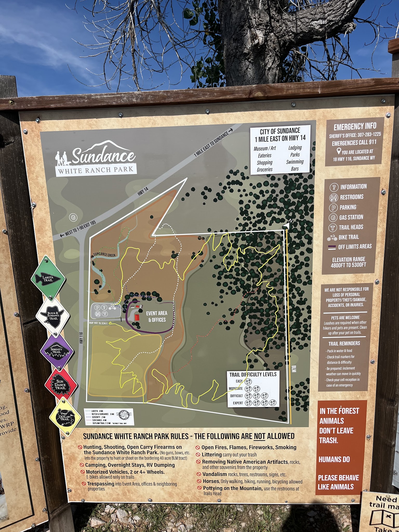 Sundance White Ranch Park - Sundance, WY