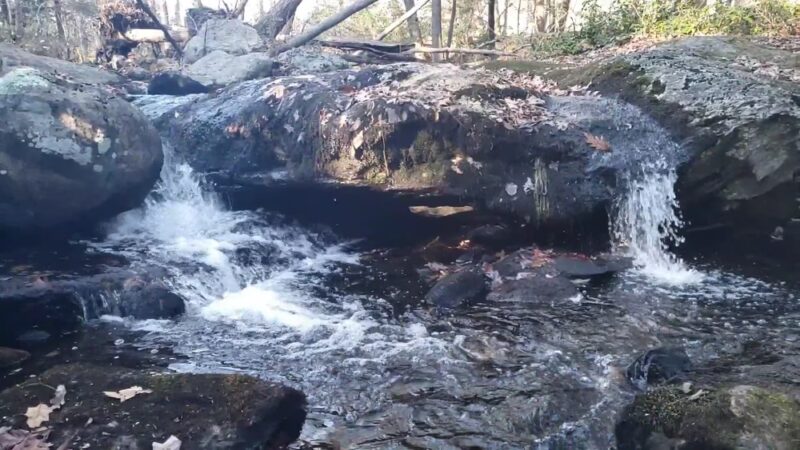 Pixie Falls and Ladies Room Rock trailhead - Ashford, CT