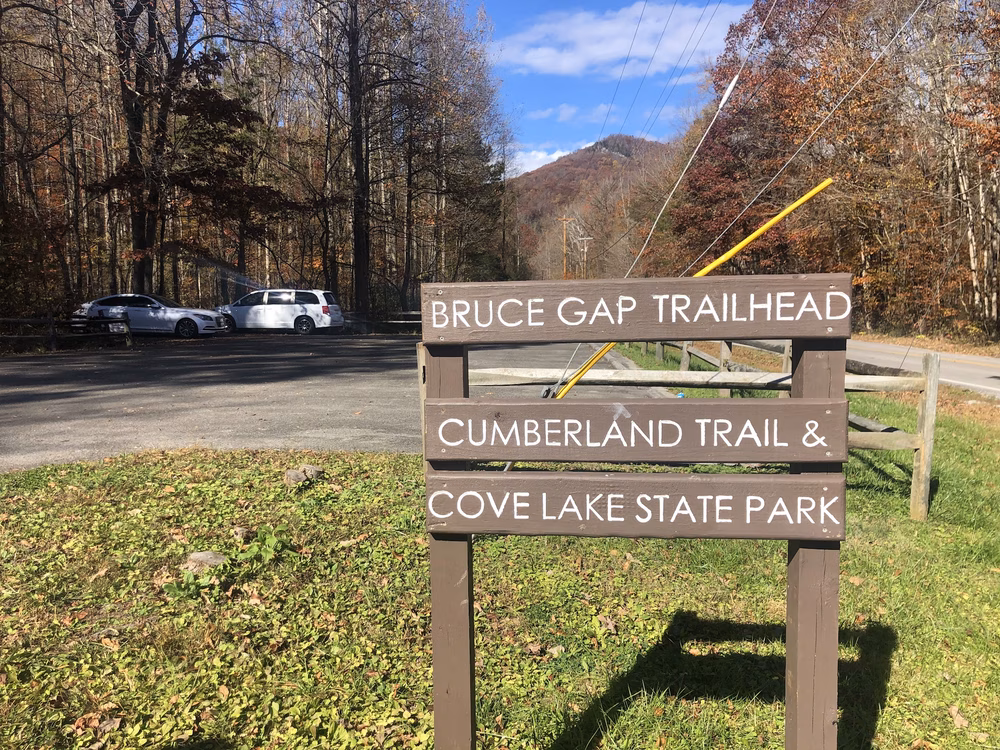 Bruce Gap (Cove Creek) Trailhead of the Cumberland Trail - Caryville, TN