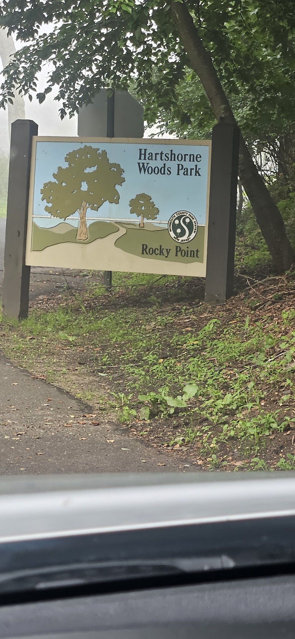 Hartshorne Woods Park, Rocky Point entrance - Highlands, NJ